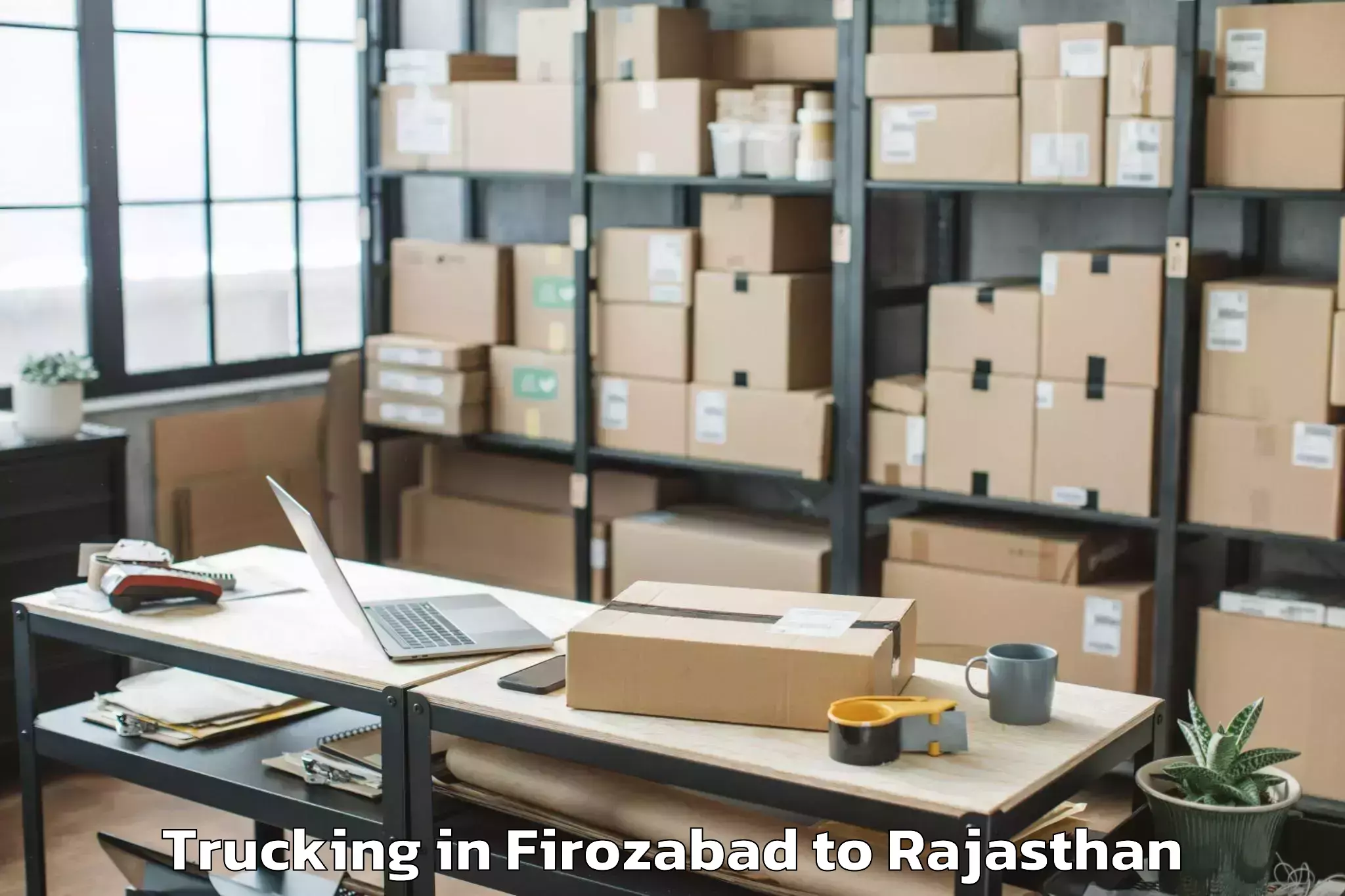 Professional Firozabad to Kishangarh Trucking